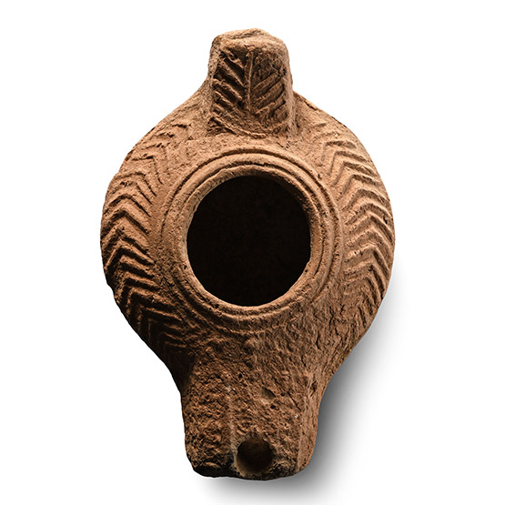 Byzantine Terracotta Slipper Oil Lamp