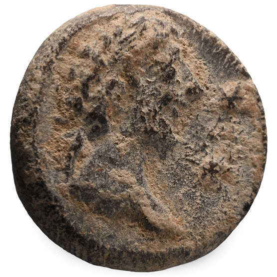 Roman Terracotta Tessera with Arabian Bust