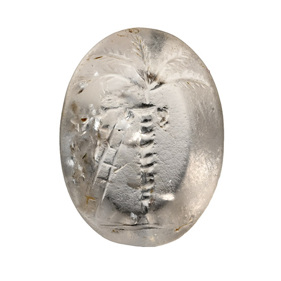 Roman Rock Crystal Gemstone of a Date Picker