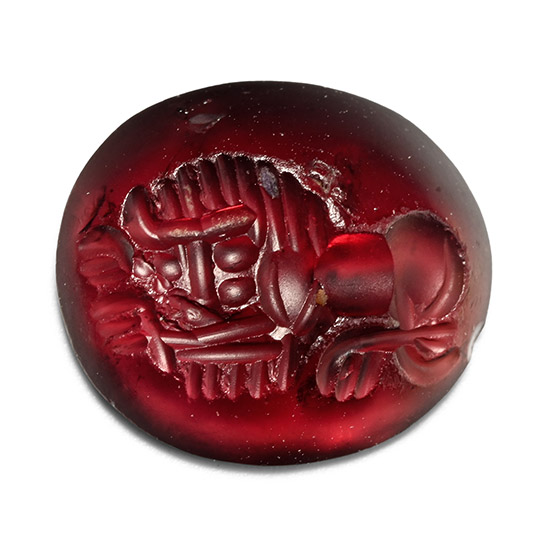 Sasanian Garnet Gemstone of a Lion