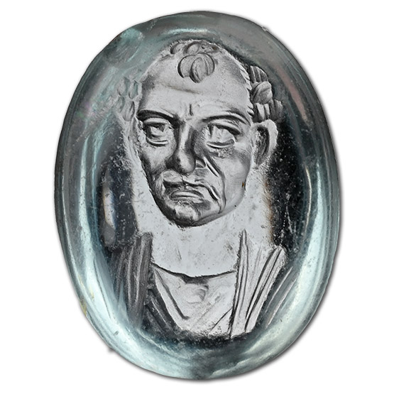 Roman Aquamarine Gemstone of a Philosopher