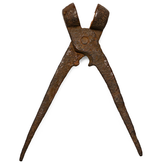 Post Medieval Iron Pistol Ball Scissor Mould