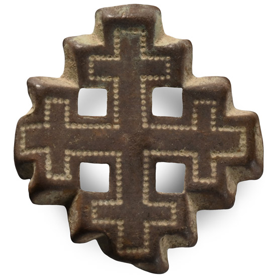 Large Medieval Bronze Knights Holy Sepulchre Badge