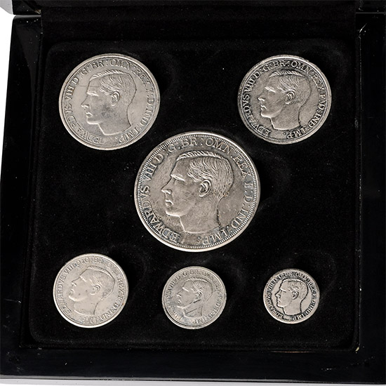 Set of Six [6] 1936 Edward VIII Fantasy Coins including Una and Lion Crown.