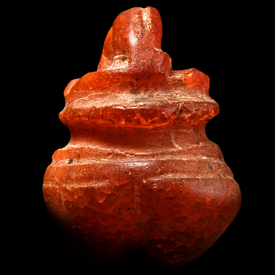 Viking Age Phallic Amber Pendant