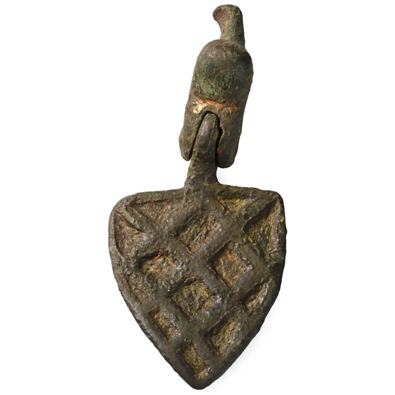Medieval Knights Bronze Heraldic Horse Harness Pendant with Hanger