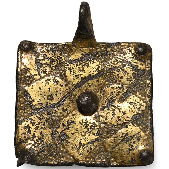 Medieval Knights Gilt Bronze Heraldic Horse Harness Pendant
