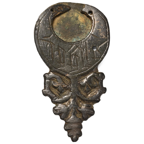 Medieval Knights Bronze Strap End