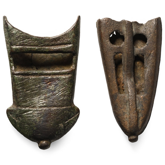 Medieval Knights Bronze Dagger Chape Group