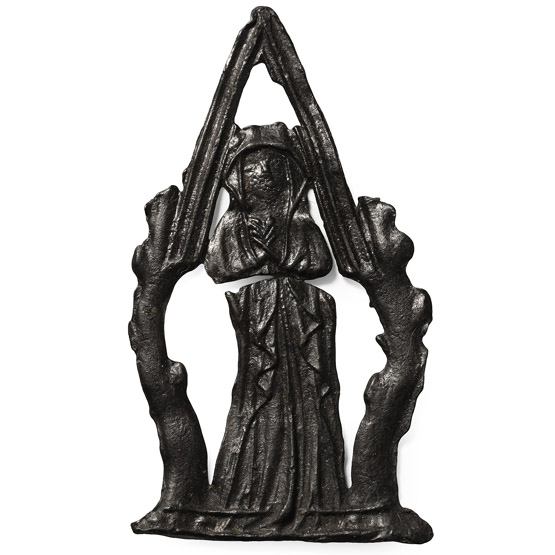 Large Medieval Pewter Female Saint Pilgrims Badge