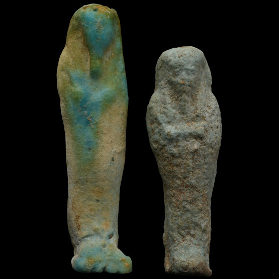 Egyptian Faience Shabti Group