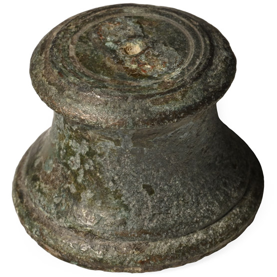 Roman Bronze Statuette Base