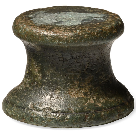 Roman Bronze Statuette Base