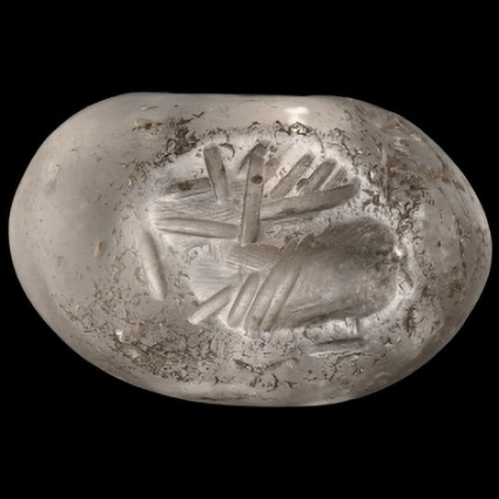Sasanian Rock Crystal Stamp Seal
