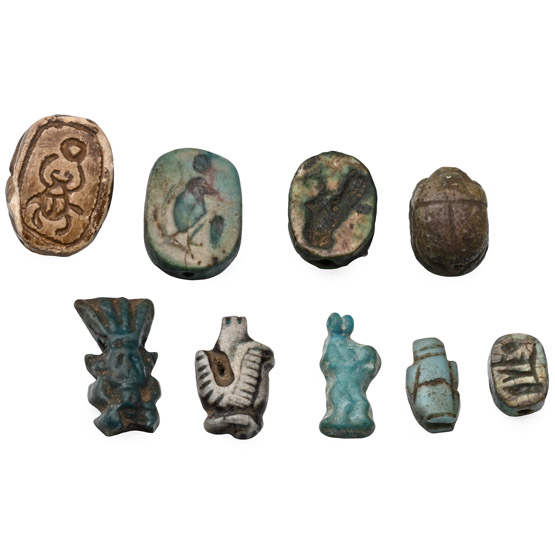 Egyptian Faience Amulet Collection
