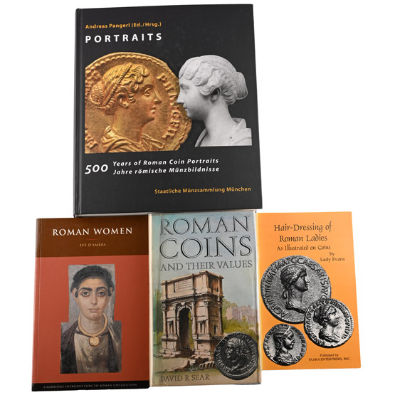 Books on Roman Women, Portraits and Coins - 4 Titles