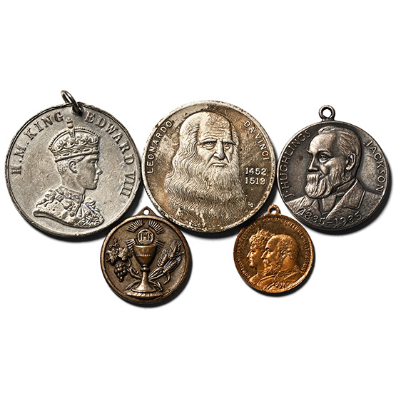 Group of Five [5] Medals.