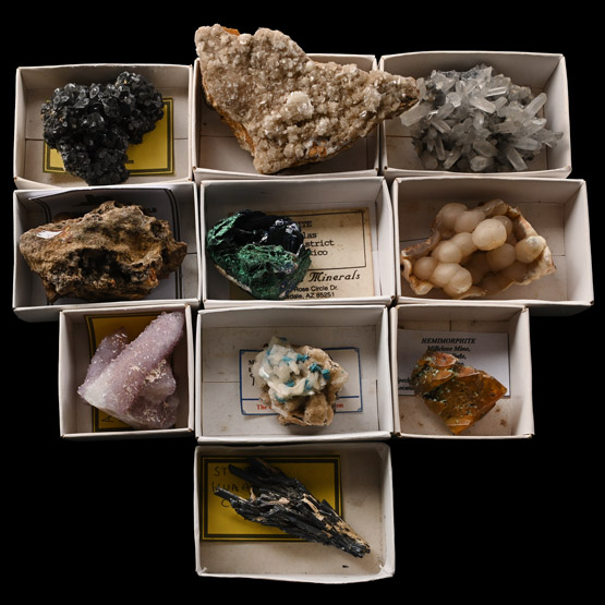 Mixed Crystal and Mineral Specimen Group