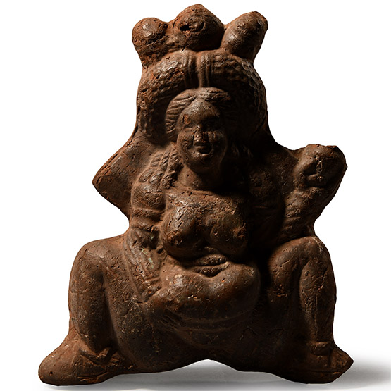 Large Romano-Egyptian Terracotta Figure of Baubo