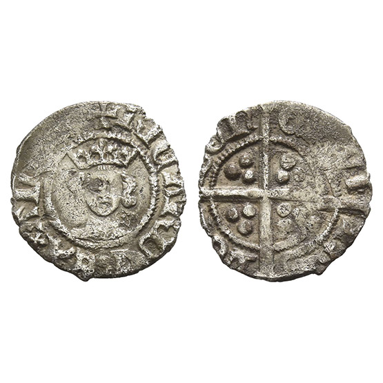 England. Plantagenet, Richard II AR Halfpenny.