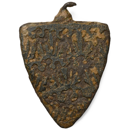 Medieval Knights Bronze Piers de gaveston, Earl of Cornwall Heraldic Horse Harness Pendant
