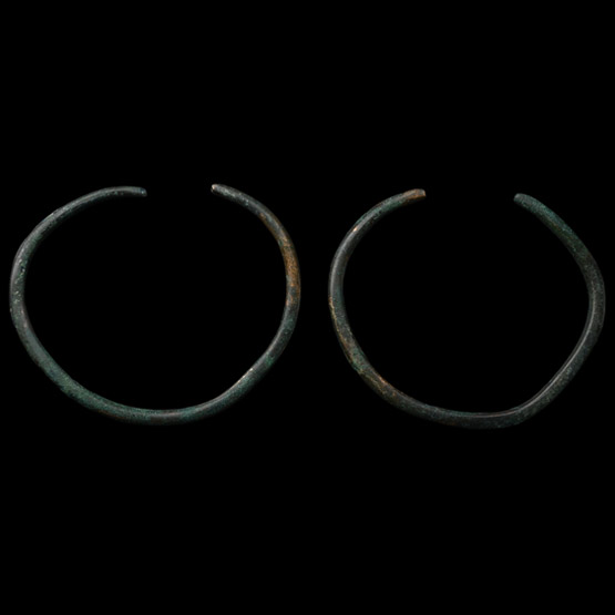 Bronze Age Ceremonial Penannular Arm-Ring Pair