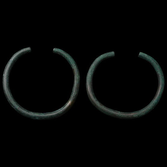 Bronze Age Ceremonial Penannular Arm-Ring Pair
