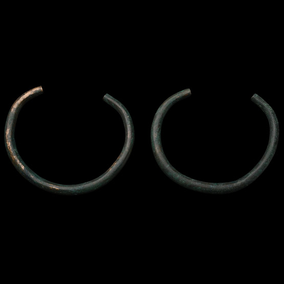 Bronze Age Ceremonial Penannular Arm-Ring Pair