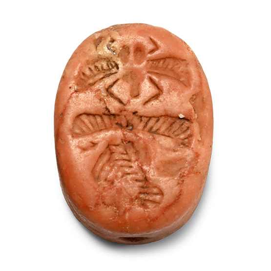 Phoenicio-Egyptian Orange Stone Scaraboid
