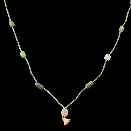 Bactrian Turquoise Bead Necklace