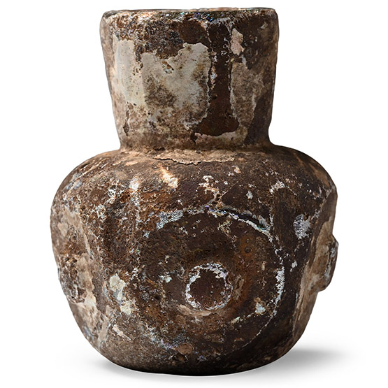 Western Asiatic Mould-Blown Glass Perfume Bottle