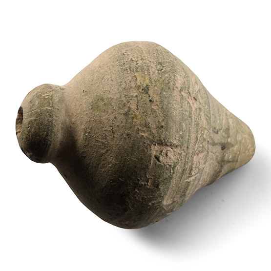 Miniature Byzantine Greek Fire Ceramic Fire Bomb or Hand Grenade