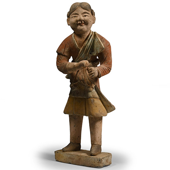 Chinese Tang Style Terracotta Groom Figure
