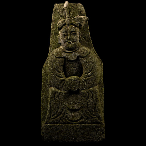 Chinese Stone Figure of a Dignitary, Member of the Wu Family