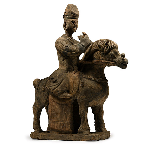 Chinese Han Style Terracotta Horse and Rider