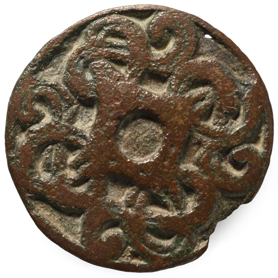 Anglo-Saxon Bronze Borre Style Disc Brooch