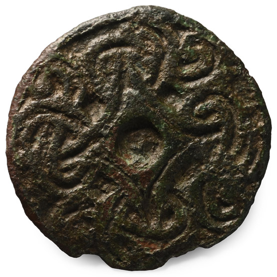 Anglo-Saxon Bronze Borre Style Disc Brooch