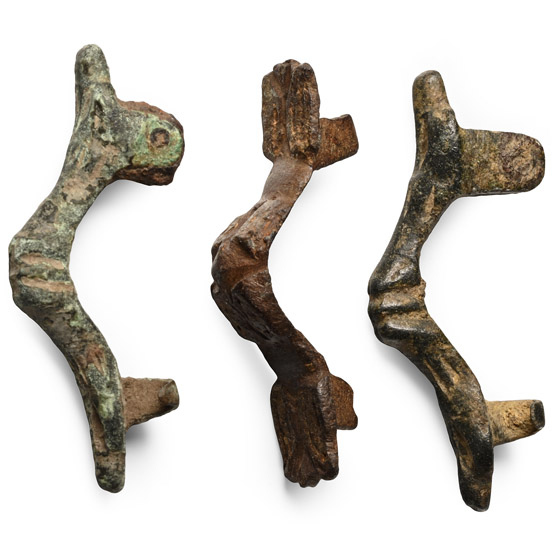 Anglo-Saxon Bronze Equal-Arm Brooch Group