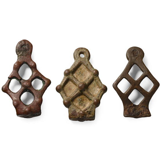Anglo-Scandinavian Viking Bronze Stirrup Apex Mount Collection