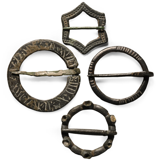 Medieval Bronze Ring Brooch Collection