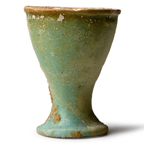 Egyptian Blue Faience Cup