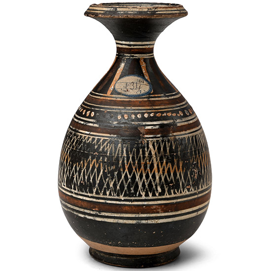 Greek Terracotta Gnathian-Ware Alabastron