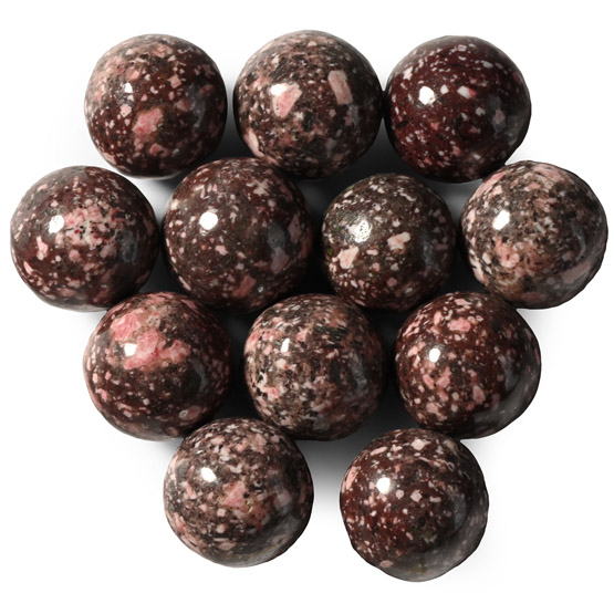 Polished Imperial Porphyry Gaming Pieces