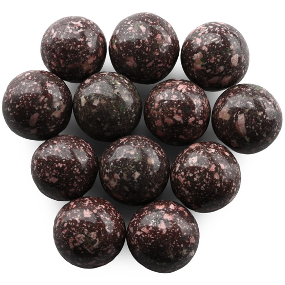 Polished Imperial Porphyry Gaming Piece Set