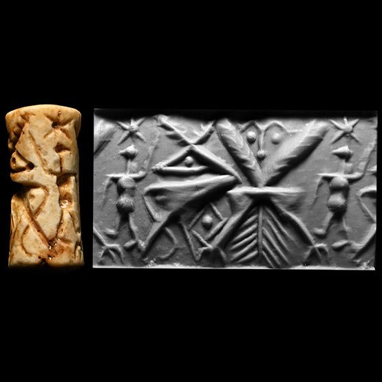 Sumerian Alabaster Cylinder Seal