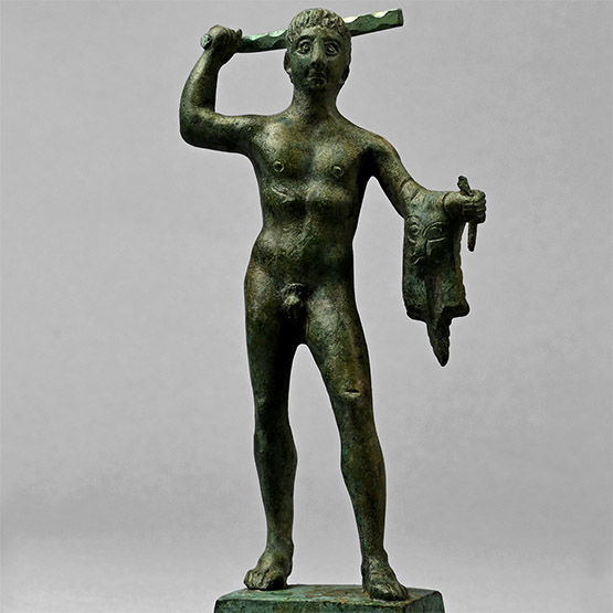 Roman Bronze Statuette of Hercules