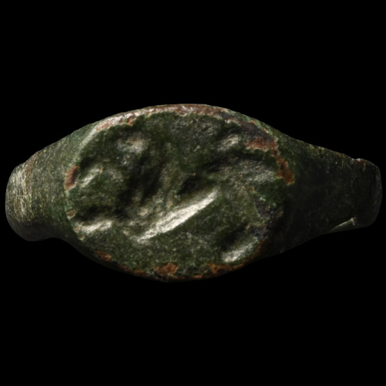 Romano-Celtic Bronze Ring with Horse