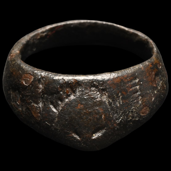 Medieval Bronze Archers Thumb Ring