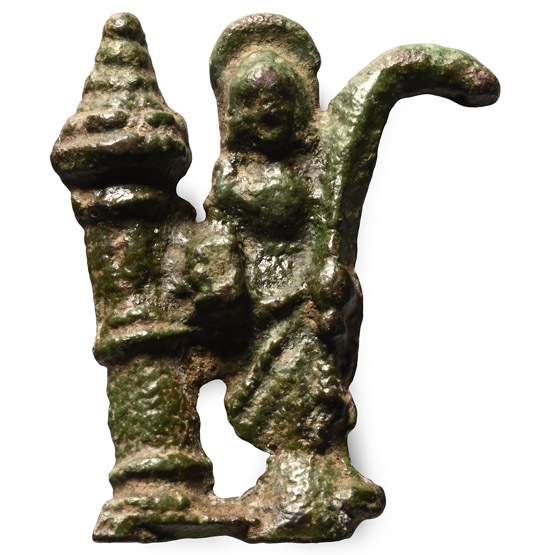 Medieval Bronze Pilgrims Badge of Saint Barbara