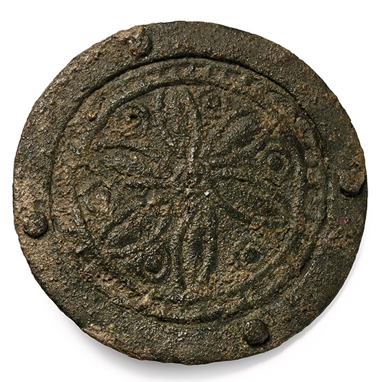 Anglo-Saxon Bronze Applied Disc Brooch